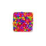 CSG BAZAAR 8 mm Neon Gökkuşağı Boncuk – Canlı Renkli Plastik Boncuk (25 Gram)