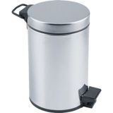 CSK 12 L Krom 430 Paslanmaz Pedallı Çöp Kovası