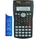 CSL Bilimsel Hesap Makinesi 12 Haneli 240 Fonksiyonlu CS-82MS-C Geniş Ekran ile Taşınabilir Kullanım