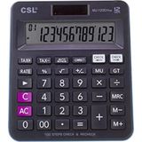 Csl RZ-816 12 Hane Masa Tipi Renkli Hesap Makinesi - Siyah