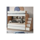 CSM MODULER MOBİLYA Bulut Yavrulu Ranza, Çelik Destekli %100 MDF