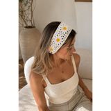 CSR AKSESUAR Papatya Saç Bandanası / Örgü Bohem Hair Scarf / Bağlamalı Kadın Saç Aksesuarı