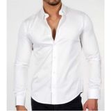Css Slim Fit Saten Erkek Gömlek - 001-Beyaz