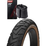 Cst 20X4.00 Ambro Zırhlı Fat Bike Bisiklet Lastik Seti - Kahverengi