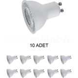 CT-4215 LED Ampul GU10 Duy Günışığı (Sarı) 8W - 10'lu Paket, LBPKT-10-CT-4215G - Altın