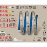 Ct-4499 220 V 10 Çip Şerit Led Fişi 5 Adet