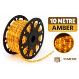 Ct 4556 3 Çip Dış Mekan Hortum Şerit LED Amber 10 Metre | Dış Mekan Kullanımı, 3 Çipli, Amber Renk, 10 Metre Uzunluk, Hortum Tasarım