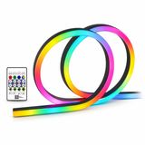CT-4567 Pixel Neon LED Set 5 Metre RGB Kumandalı Esnek Şerit Işık İç ve Dış Mekan Dekoratif Aydınlatma