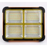CT-4698 Güneş Enerjili Solar 200W Watt LED Projektör Taşınabilir Sarı Beyaz ve Çakar Işık L - Çok Renkli