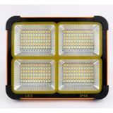 Ct-4698 Güneş Enerjili Solar 200W Watt Led Projektör Taşınabilir Sarı Beyaz Ve Çakar Işık L