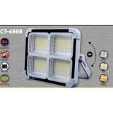 CT-4698 Miami Güneş Enerjili Solar 200 W LED Projektör - 6400K + 4000K + 3200K Çakar Işıklı