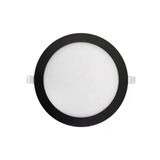 Ct-5125 6W Slim Led Panel Spot Siyah Kasa Sıva Altı Yuvarlak Armatür 6400K Beyaz Işık