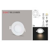 Ct-5144-g Panel Led Slim Yuvarlak Spot 3 W 3000k Gun Işığı Beyaz Gövde