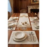 Çt Çeyizci Tekstil 13 Parça Amerikan Servis Takımı Krem Dantel 12 Supla 1 Runner - 35 x 40 cm