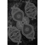 Çt Çeyizci Tekstil 3 Parça Salon Sehpa Takımı, Gri Renk Masa Örtüsü 3 Parça Takım