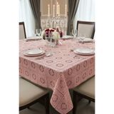 Çt Çeyizci Tekstil Özel Tasarım Dantel Güpür Masa Örtüsü 150x220cm Pudra