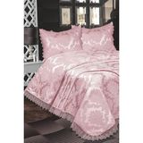 Çt Çeyizci Tekstil Yatak Örtüsü Çift Kişilik Jakarlı - Kefaret - Pudra - 240 x 250 cm
