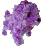 Ct Toys Lila Renk Kuyruk Sallayan Havlayan Işıklı Sesli Yürüyen Peluş Köpek -- Pil Hediyeli --