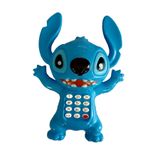CT-TOYS Stitch (Mavi ) Sesli Müzikli Oyuncak Telefon 15 cm