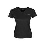 CT127 10058181 6basicpes V Neck Siyah Kadın T-Shirt - XS