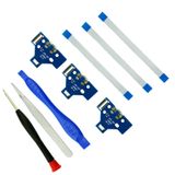 CTHTBZ 3PCS JDS-001 Charging Port for PS4 Controller, Replacement Micro USB Adaptor Charger Socket Board Connector Module Assembly Connector for Playstation 4 DualShock 4， Flex Cable,Screwdriver