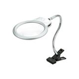 Ctn MG15124-C Paltava Masaüstü Metal Hortum Mandallı LED Aydınlatmalı Büyüteç 2.5 x 130 mm