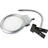 Ctn Paltava Paltava Ctn 2.5X130 mm 5X24 mm LED Aydınlatmalı Büyüteç,masa Üstü Metal Hortum Mandallı