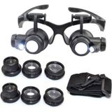 Ctn Paltava Paltava Ctn Gözlük Modeli 10X 15X 20X 25X Lens,2led Işıklı,büyüteç