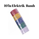 Ctn Paltava Renkli Elektrik ve Izolasyon Bandı 5 Adet 10'lu Paket