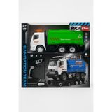 Ctoy Constructo Rc Sök-Tak Çöp Kamyonu – USB Şarjlı 1:18 Mühendislik Oyuncak + 2.4 Ghz Kumanda - Yeşil - Beyaz