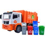 Ctoy Işıklı Sesli Büyük Boy Oyuncak Çöp Kamyonu | CTOY-WY1111A/ CTOY-WY1115B - Turuncu