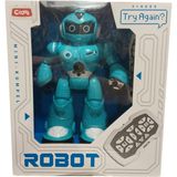 ctoy oyuncak ışıklı ve müzikli uzaktan kumandalı robot 611-3 - Yok