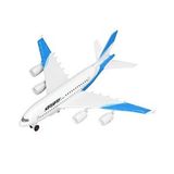 Ctoy s Çek Bırak Metal Yolcu Uçağı Işıklı Sesli Mavi A3806A
