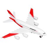 Ctoys Çek Bırak Metal Yolcu Uçağı Işıklı Sesli Kırmızı A3806A