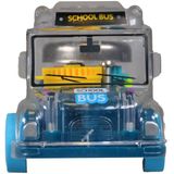 Ctoys Işıklı Sesli Şeffaf Minibüs Mavi