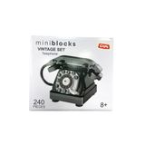CToys Miniblocks Vintage Çevirmeli Telefon Yapım Seti – 240 Parça