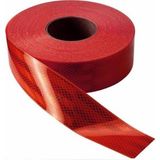 CTR Ticaret Kırmızı Petek Dokulu Fosforlu Reflektör Bant 5 cm x 46 Metre - Yüksek Yansıtıcı Araç ve Şantiye Uyarı Şeridi - 3 Adet