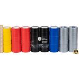 CTR Ticaret Renkli Tamir Bandı (Pvc Bezli Bant)- 48MM x 40MT Suya Dayanıklı Duct Tape (Renk ve Adet Seçenekli) - Sarı