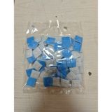 CTR Ticaret Yapışkanlı Kablo Bağı Kroşesi 19X19 mm Beyaz (100 Adet) - Küçük Boy Kablo Düzenleyici Cırt Kelepçe Tutucu Kroşe