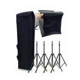 CTT 4"lü Kabin Hoparlör Standı Sehpası Için Soft Case Taşıma Çantası - Hoparlör Ayağı Kılıfı.