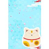 Cuadeno de notas: Maneki neko , gatito de la suerte: cuaderno escolar de raya