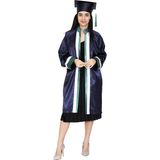 Cübbe Kep Lise Mezuniyet 1021 - Yeşil - Beyaz