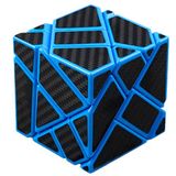 Cuberspeed Hayalet 3x3 Mavi Sihirli Küp 3x3 Hayalet 3x3x3 Hız Küpü Siyah Karbon Fiber Çıkartmalar