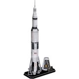 Cubic Fun Nasa Apollo Saturn V Roket 136 Parça Çocuk 3D Puzzle DS1059H - Beyaz - Standart