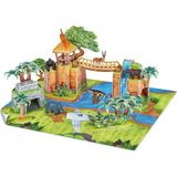Cubic Fun National Geographic Kids Orman Hayvanları 65 Parça Çocuk 3D Puzzle Oyun Seti DS1077H - Standart