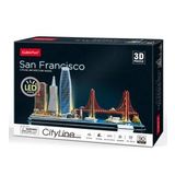 Cubic Fun San Francisco 3d 90 Parça Led Işıklı Puzzle