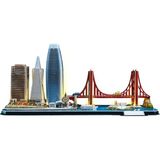 Cubic Fun San Francisco LED Işıklı 3D Puzzle 90 Parça - Standart