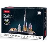 CubicFun 3D Puzzle City Line Dubai Led Işıklı 3D Puzzle