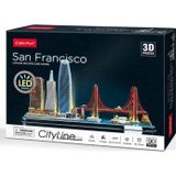 CubicFun 3D Puzzle City Line San Francisco ABD Led Işıklı 3D Puzzle