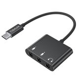 Cubilux Çift TRS Mikrofon - USB Konektörü, Tip C - 2 Yönlü MIC Adaptörü iPad Air 5/4, Galaxy S25/S24/S23 Ultra Tab S10/S9/S8, Pixel 9/8/7/6 Pro ile Uyumlu - Stereo Kayıt Desteği